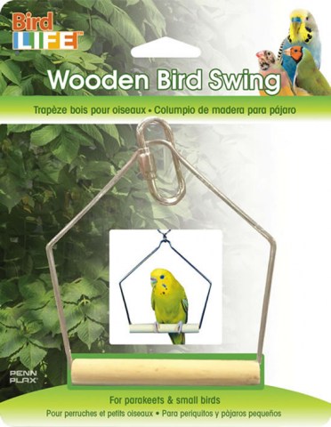 Wooden bird swing for Budgies